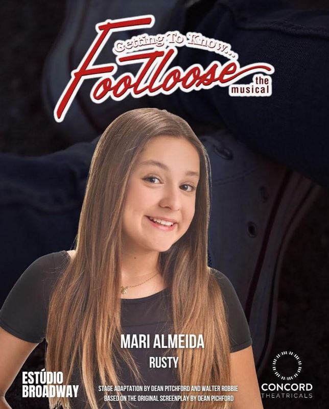 A atriz Mari Almeida integra o elenco do espetáculo “Footloose – O Musical”, sob direção geral de Fernanda Chamma, que estreia em São Paulo neste fim de semana.